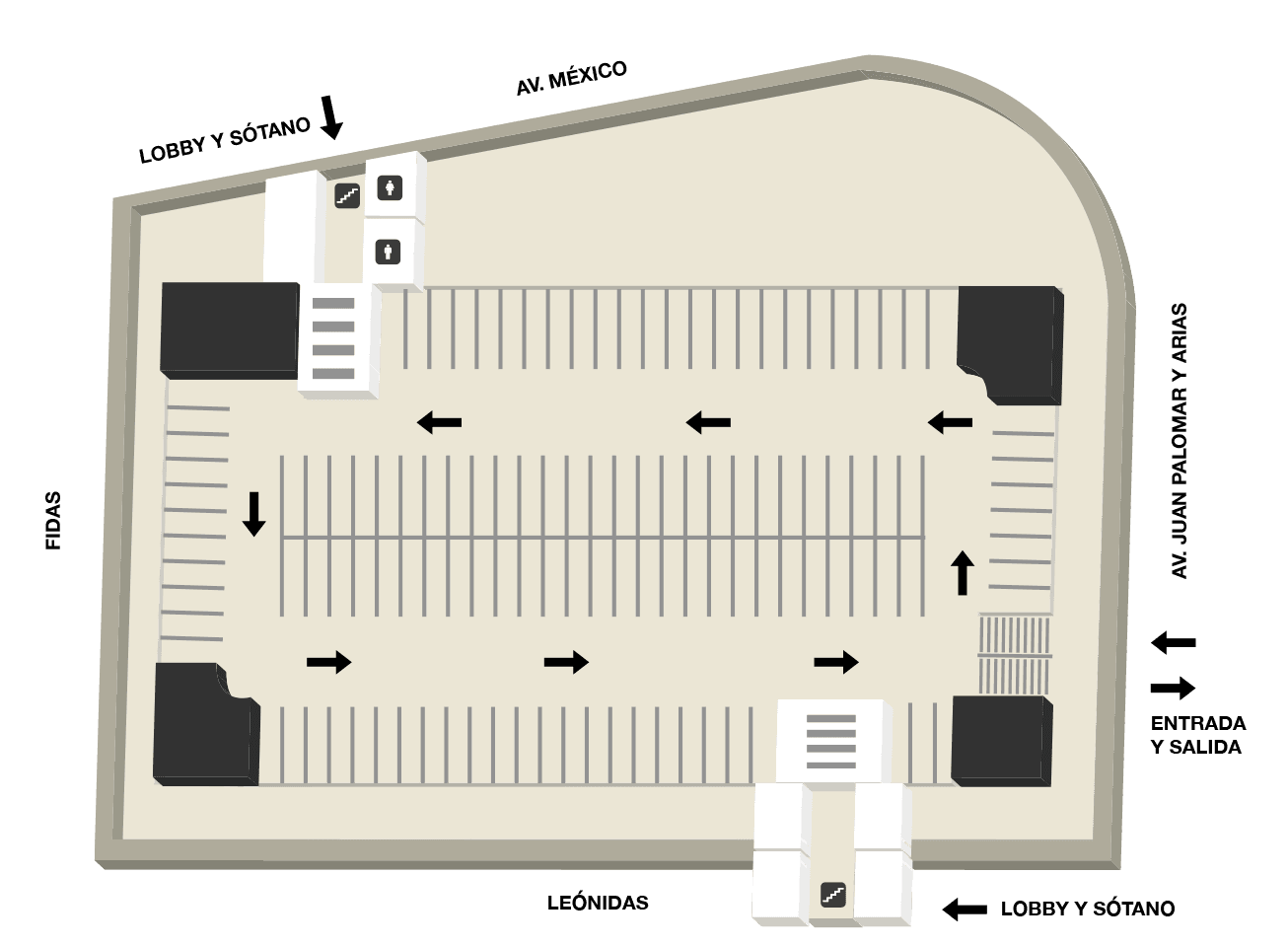 Plano del nivel Sótano